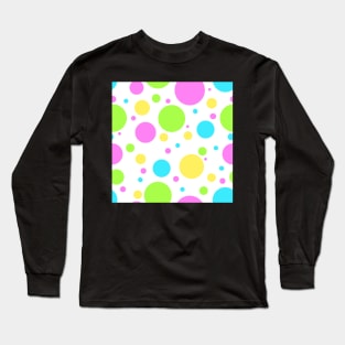 Neon polka dot summer Long Sleeve T-Shirt